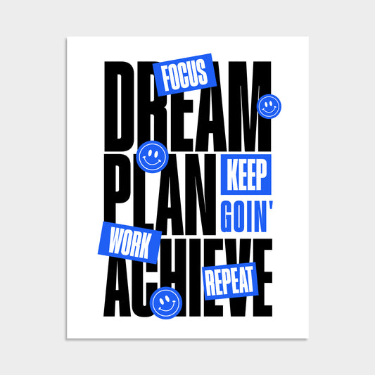 Dream and Achieve Poster